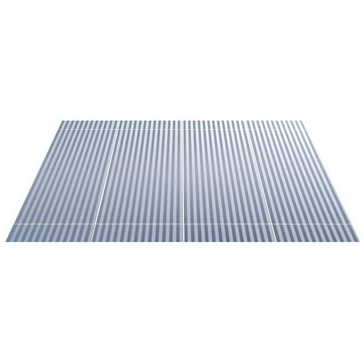 Mod Denim Blue 12x36 3D Fluted Matte Ceramic Tile 