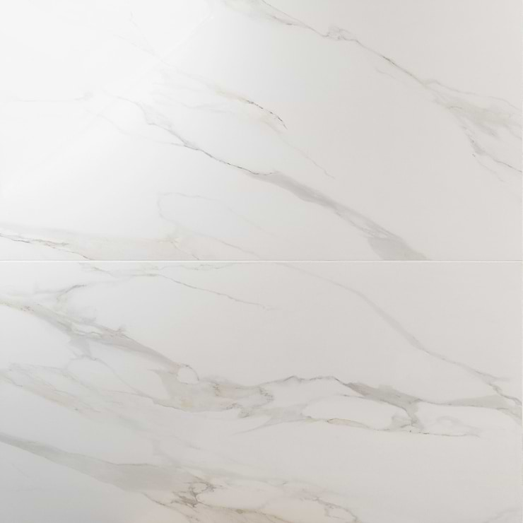 Minera Aurora Gold 24x48 Marble Look Polished Porcelain Tile