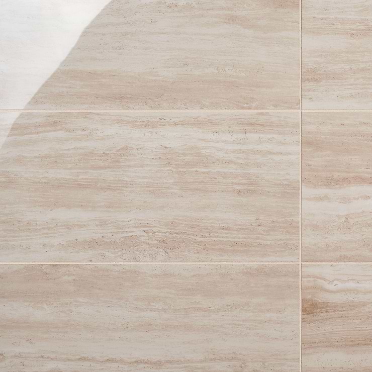 Nashville Beige 12x24 Travertine Look Polished Porcelain Tile