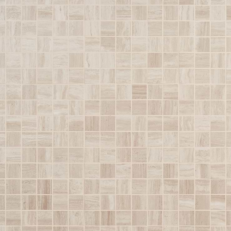 Nashville Beige 2x2 Travertine Look Matte Porcelain Mosaic Tile