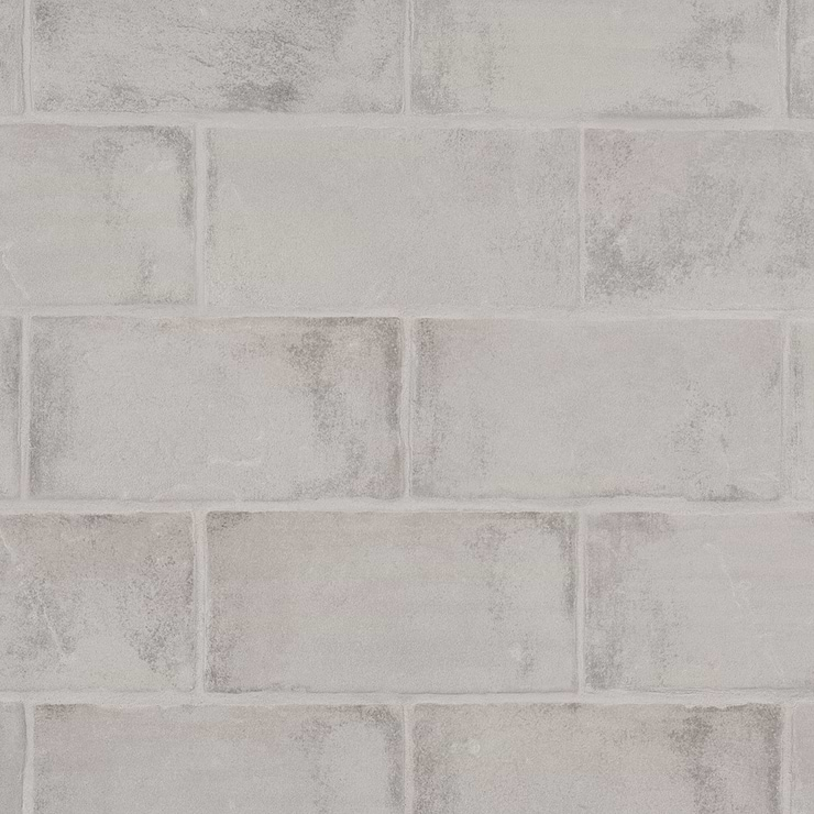 Parma Brick Dove Gray 4x8 Terracotta Look Matte Ceramic Tile