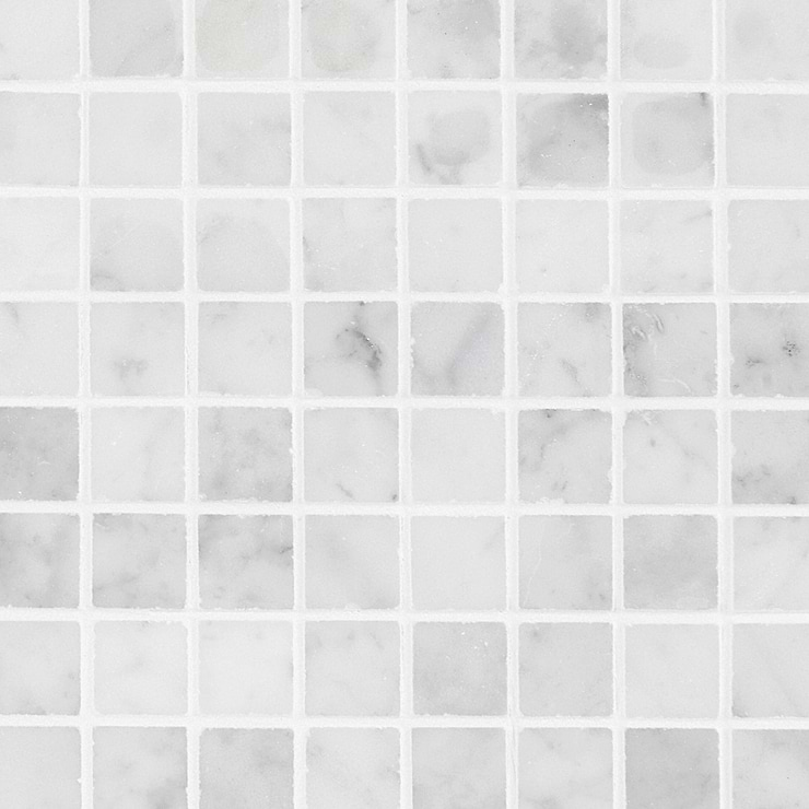 Carrara 3/4x3/4 Polished Square Marble Mosaic Tile