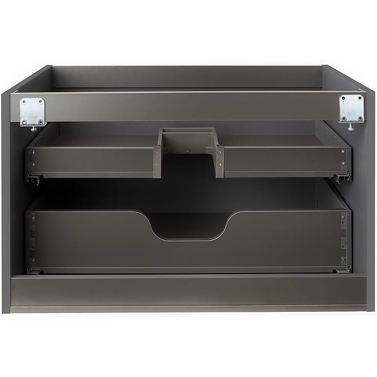 Alma Grigio Gray 30" Wall Mounted Vanity