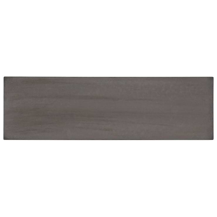 Color One Charcoal Gray 2x8 Matte Cement Tile