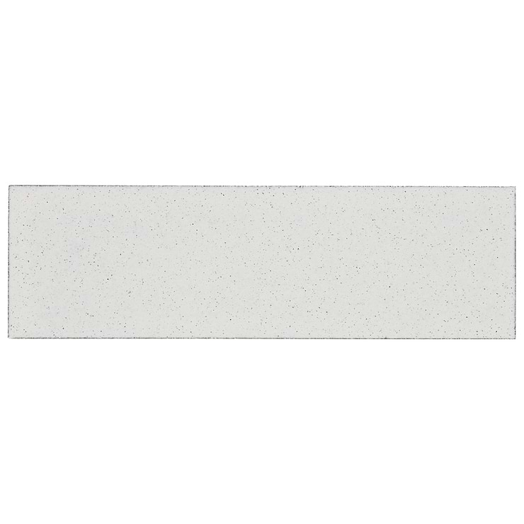 Color One Cotton White 2x8 Glossy Lava Stone Tile