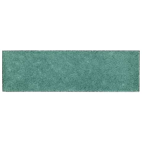 Color One Jade Green 2x8 Glossy Lava Stone Tile