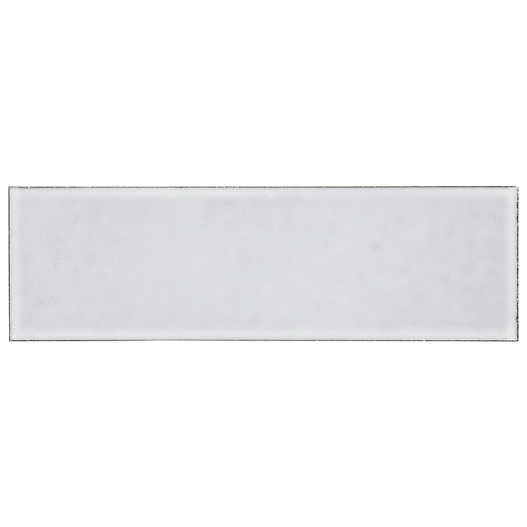 Color One Milk White 2x8 Glossy Lava Stone Tile