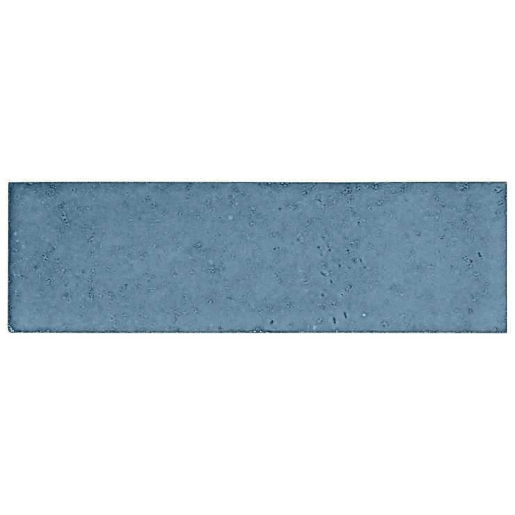 Color One Turquoise Blue 2x8 Glossy Lava Stone Tile