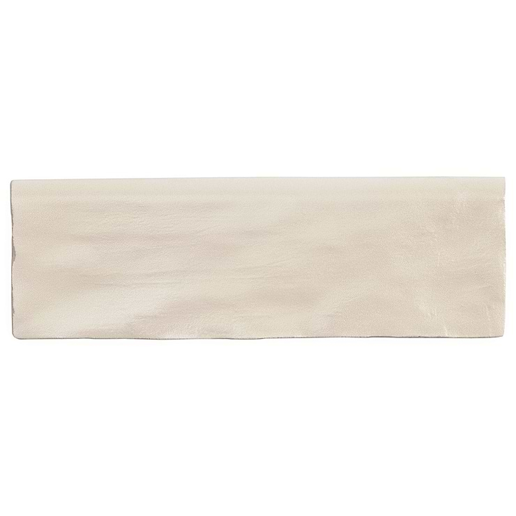 Montauk Sand Dune Beige 2x8 Mixed Finish Ceramic Bullnose