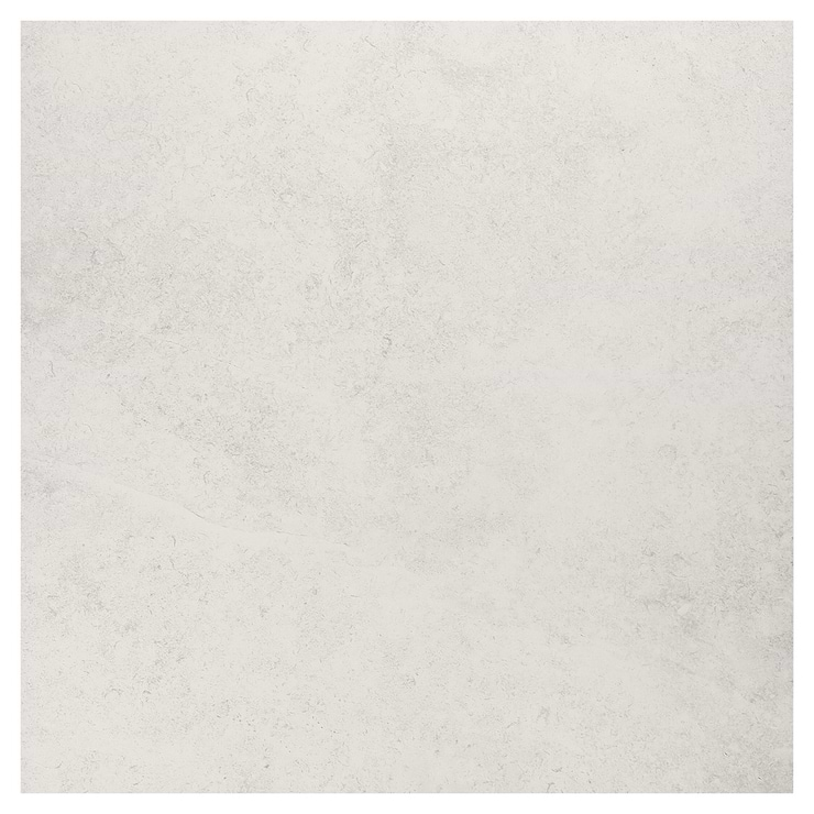 New Rock Perla White 24x24 Limestone Look Matte Porcelain Tile