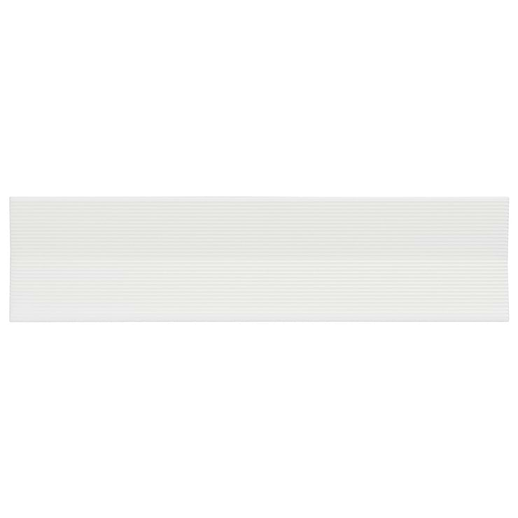 Kinzie Concave White 4x16 3D Matte Ceramic Tile