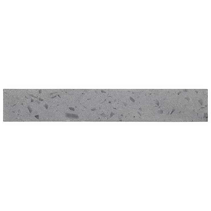 Mancala Smoke Gray 3x16 Matte Terrazzo Tile