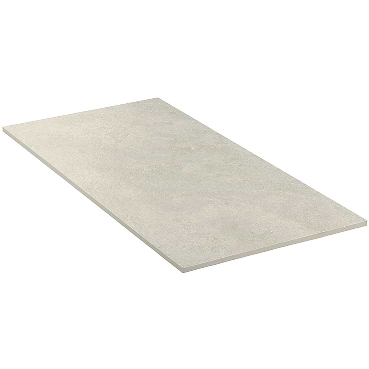 Acadia Warm Linen White 12x24  Limestone Look Matte Porcelain Tile