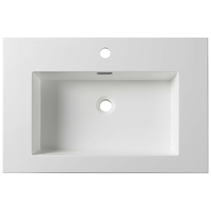 Kaleb 24'' White Vanity and Counter