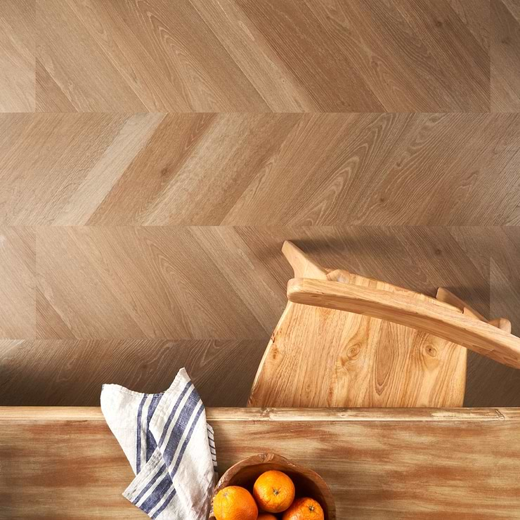 Stacy Garcia Fleetwood Chevron Bear Rigid Core Click 12x48 Luxury Vinyl Plank Flooring