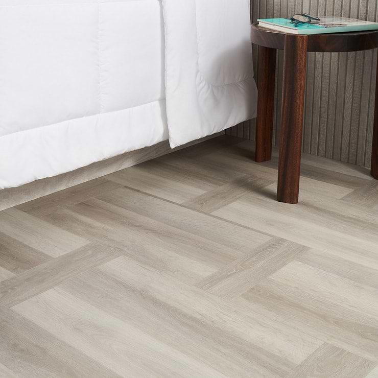 Stacy Garcia Fleetwood Parquet Plume Rigid Core Click 12x24 Luxury Vinyl Tile