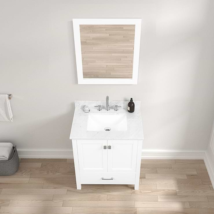 Athena 30'' White Vanity And Marble Counter