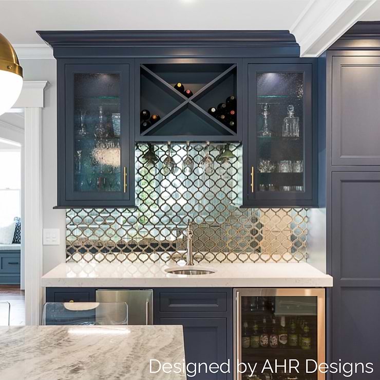 Veranda Paris Gray Quartz and Mirror Tile