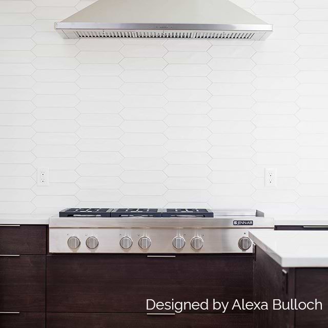 Aliante White 4x12 Picket Matte Porcelain Tile