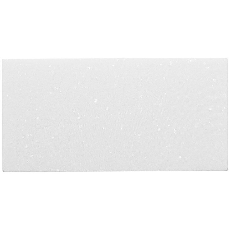 White Thassos 3x6 Beveled Polished Marble Subway Tile