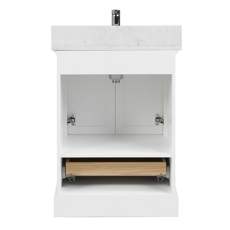 Glendale 24'' White Vanity And Marble Counter