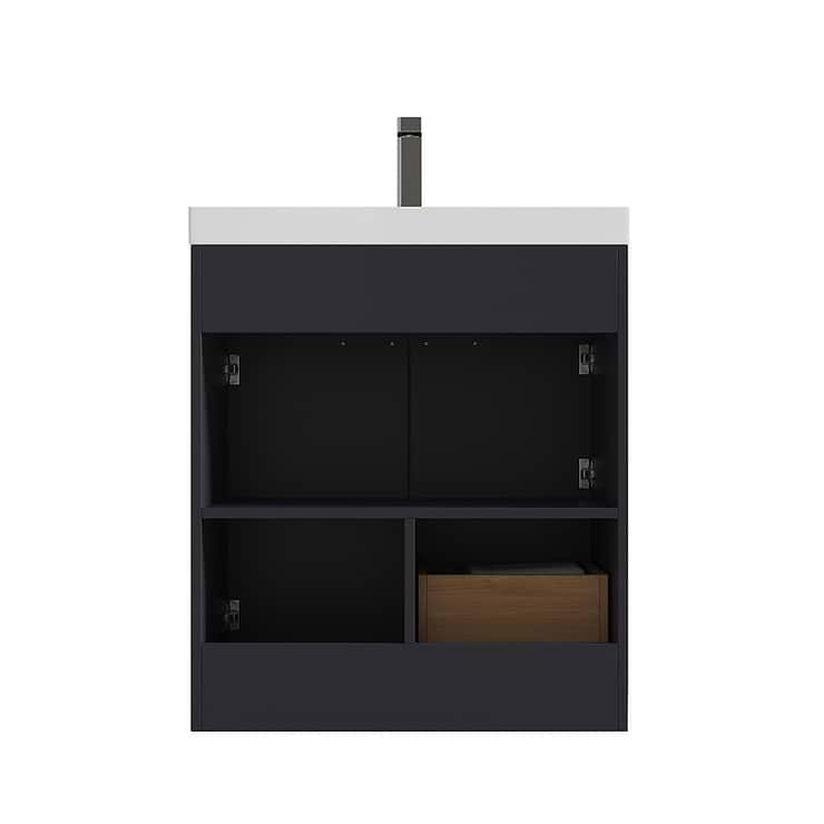 Mona 30" Charcoal Gray Vanity And Counter