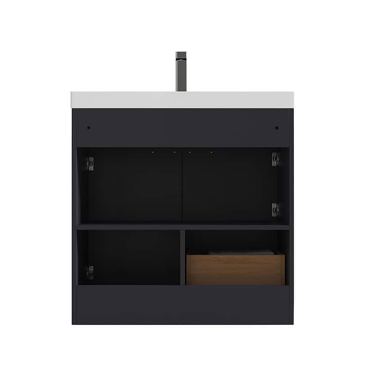 Mona 36" Charcoal Gray Vanity And Counter