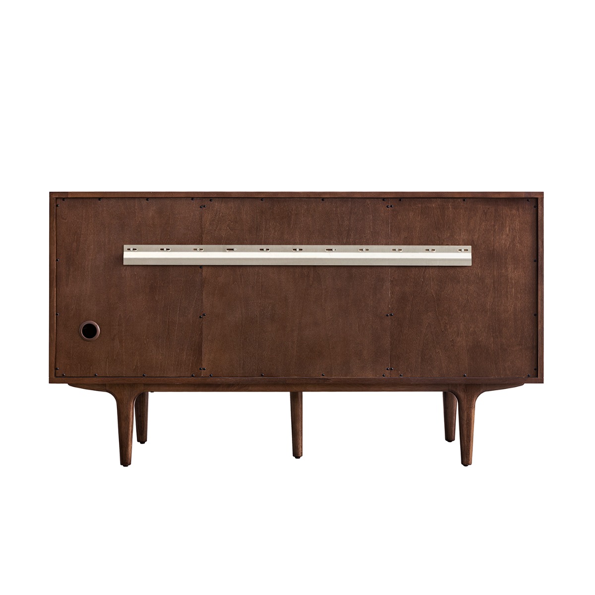 James Martin Vanities Amberly Mid-Century Walnut 60" Double Vanity with Eternal Serena Quartz Top