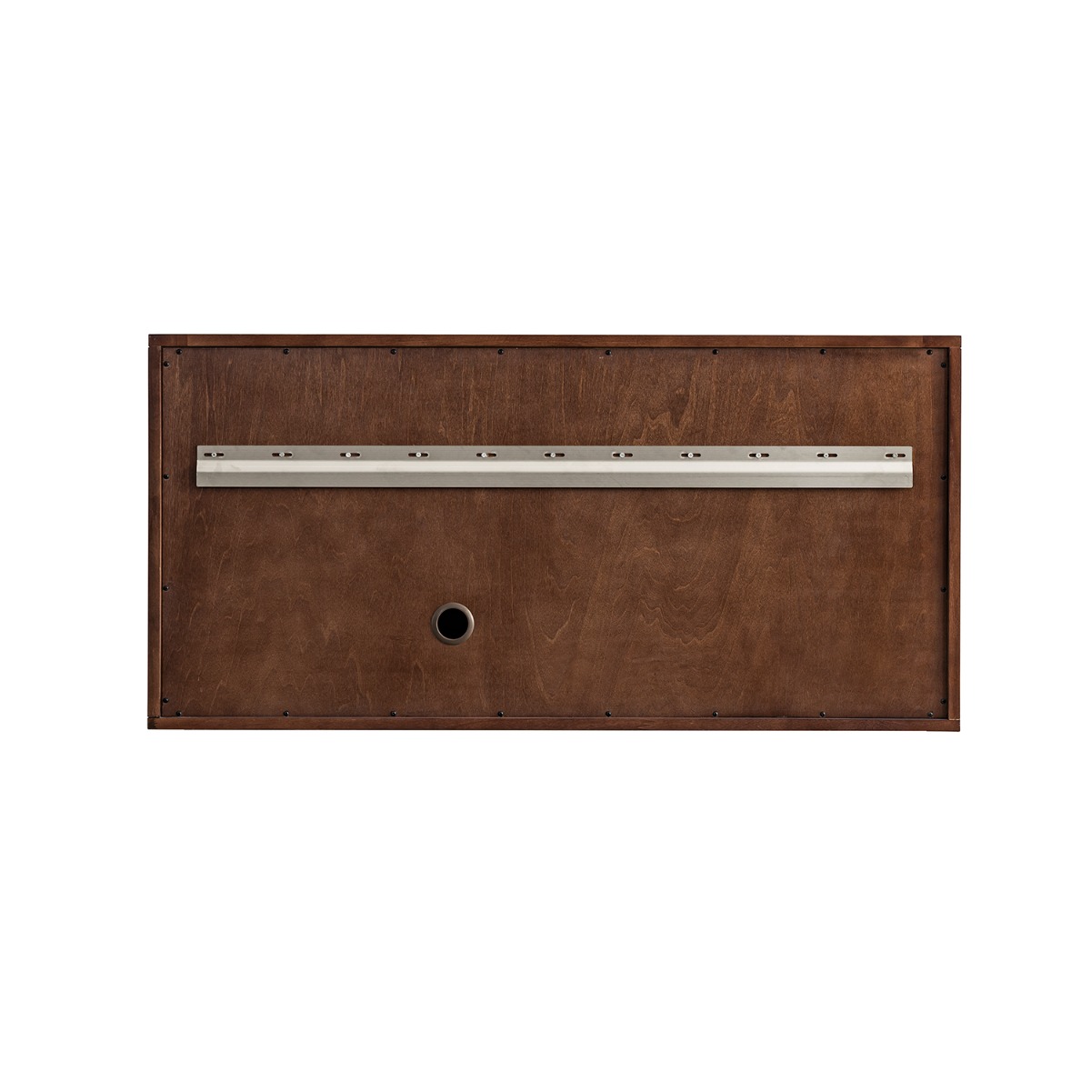 James Martin Vanities Amberly Mid-Century Walnut 48" Single Vanity with Carrara Marble Top