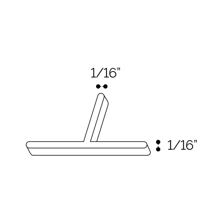 Precision 1/16" Grout Joint T Spacer Pack - 500 pieces