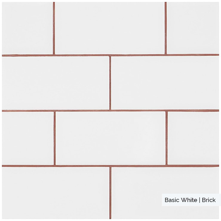 Basic White 3x6 Matte Ceramic Subway Wall Tile