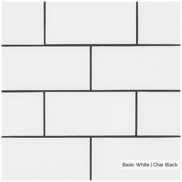 Basic White 3x6 Matte Ceramic Subway Wall Tile