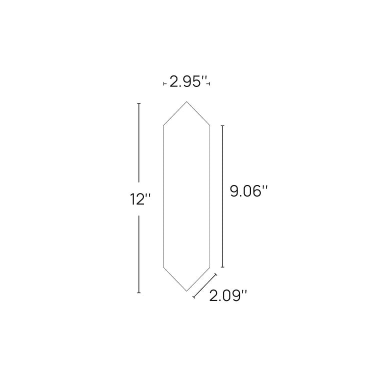 Bianco Dolomite White 3x12 Picket Premium Polished Marble Tile