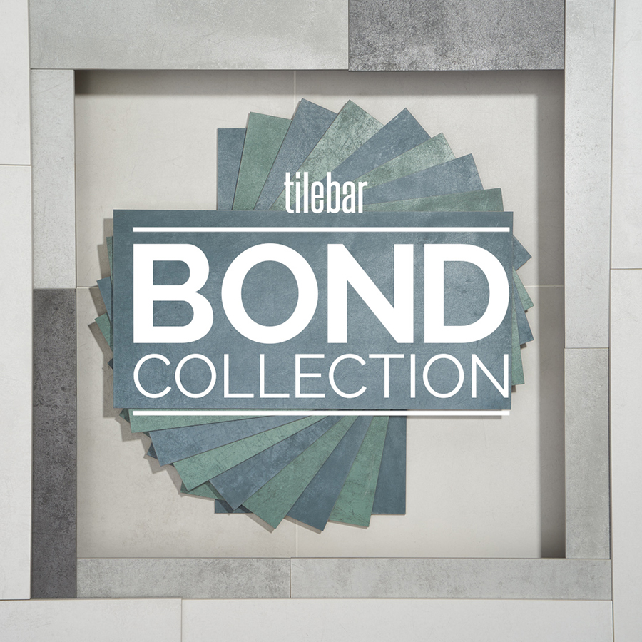 Bond Venom Charcoal Foliage Matte Porcelain Mosaic Tile