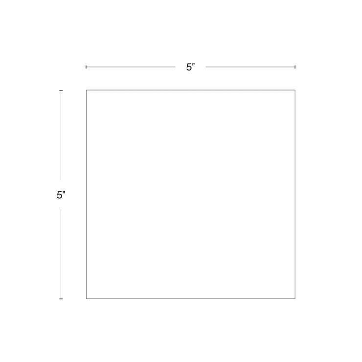Born White 5x5 Matte Porcelain Tile