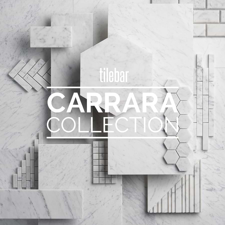 Carrara 2" Hexagon Polished Marble Mosaic Tile