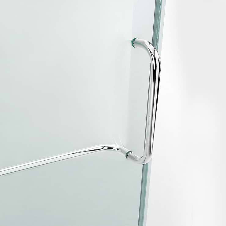 Cinto 36x36x74 Reversible Hinged Enclosure Shower Door with Clear Glass in Chrome