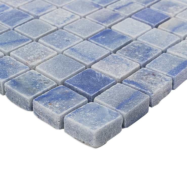 Blue Macauba 3/4x3/4 Stone Mosaic Tile 