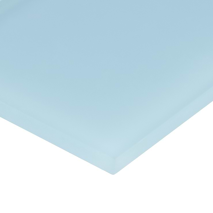 Loft Blue Gray 4x12 Frosted Glass Tile