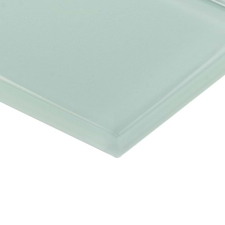 Loft Seafoam Green 3x6 Polished Glass Subway Tile