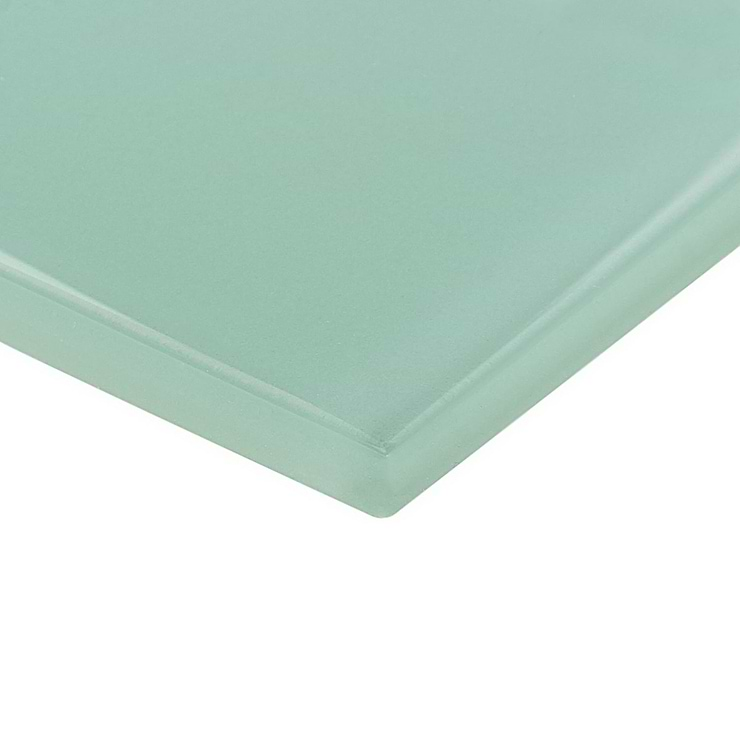 Loft Spa Green 3x6 Polished Glass Subway Tile for Wall