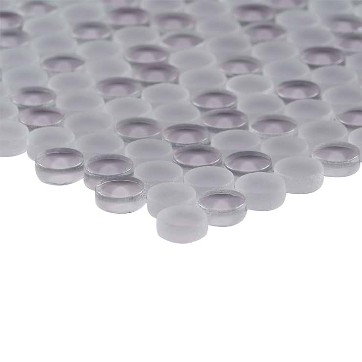 Loft Wisteria 3/4" Penny Round Glass Tile