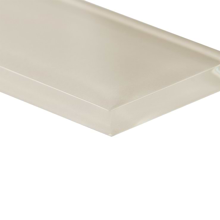 Loft Sand Beach 2x8 Polished Glass Subway Tile for Wall