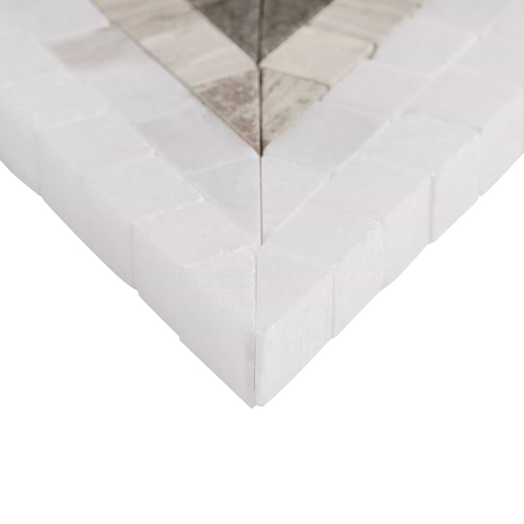 Ako Saint Laurent Brown 5" Triangle Marble Micro Mosaic Tile