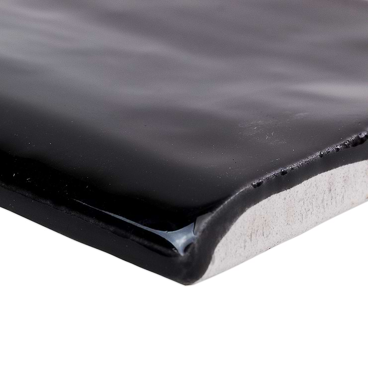 Lancaster Noir 3x6 Ceramic Bullnose