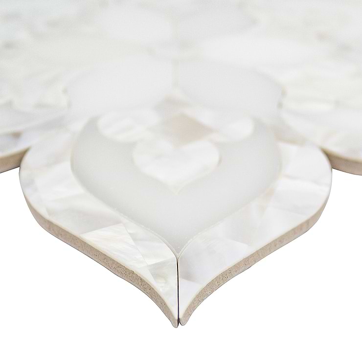 Aurora Marble & Pearl Polished Mosaic Tile