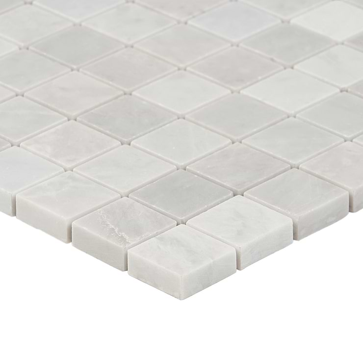 Ice Gray 1x1 Honed Marble Mosaic