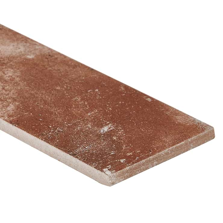 Brick Rustico Rosso Red 3x12 Matte Porcelain Brick Look Tile