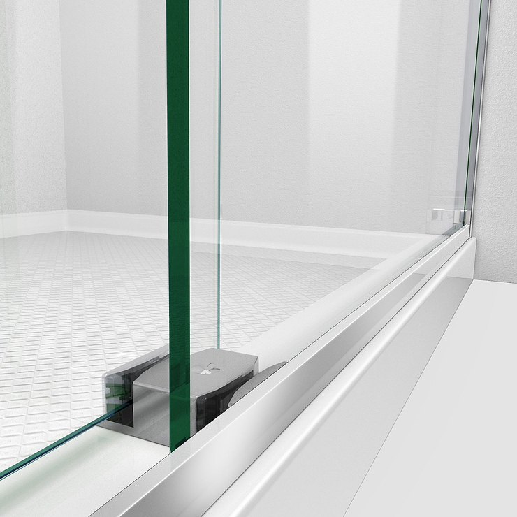 DreamLine Essence-H 48x76" Reversible Sliding Shower Alcove Door with Clear Glass in Chrome