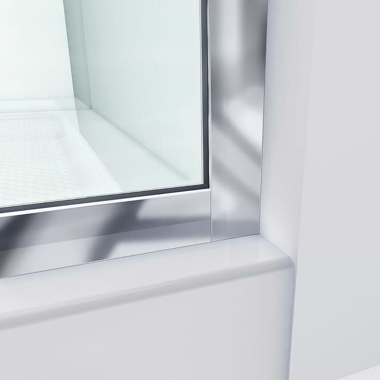 DreamLine Linea 30x72" Reversible Shower Screen with Clear Glass in  Chrome